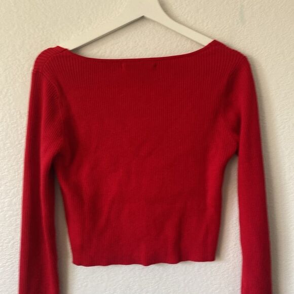 OGD Red Long Sleeve Cardigan - Picture 6 of 6